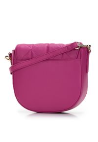 Wittchen - Damska torebka saddle bag z pikowanej skóry różowa. Kolor: różowy. Wzór: haft, geometria. Dodatki: z haftem. Materiał: skórzane. Styl: elegancki, wizytowy #5