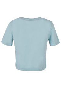 BUILD YOUR BRAND - Damska Crop Top. Kolor: niebieski