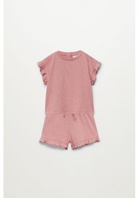 Mango Kids - Piżama dziecięca Dotti 80-104 cm. Kolor: różowy. Materiał: bawełna, materiał, dzianina #1