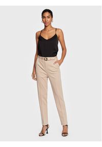 Gaudi Jeans Spodnie materiałowe 311BD24002 Beżowy Slim Fit. Kolor: beżowy. Materiał: materiał, syntetyk, wiskoza