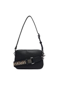 Calvin Klein Torebka Webbing 2X Strap Camera Bag LV04F3656G Czarny. Kolor: czarny. Materiał: skórzane #5