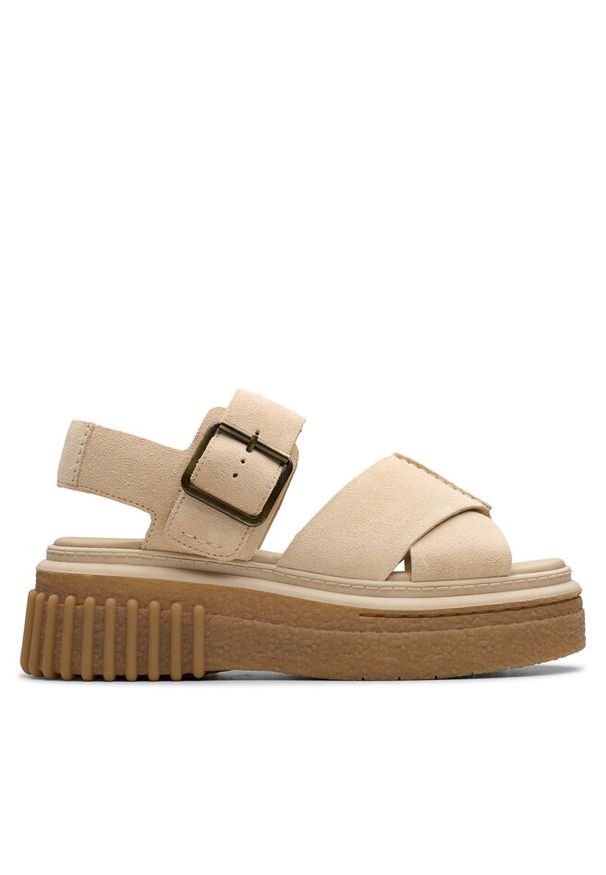 Sandały Clarks. Kolor: beżowy