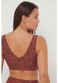 Chantelle biustonosz Soft Stretch kolor różowy wzorzysty. Kolor: różowy. Materiał: materiał. Rodzaj stanika: wyciągane miseczki, odpinane ramiączka #5