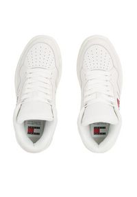 Tommy Jeans Sneakersy Tjw New Basket Mc EN0EN02493 Écru. Materiał: skóra