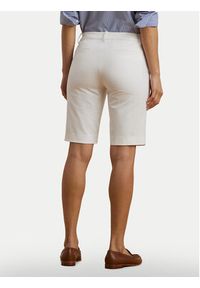 Lauren Ralph Lauren Szorty materiałowe Bsr-Btms 200661653 Biały Regular Fit. Kolor: biały. Materiał: bawełna, wiskoza #4