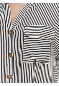 Vero Moda Koszula Bumpy 10310139 Granatowy Regular Fit. Kolor: niebieski. Materiał: wiskoza #5