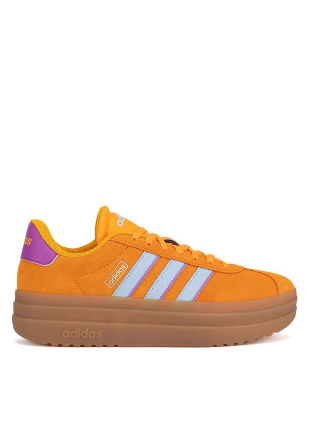 Adidas - adidas Sneakersy VL COURT BOLD IH8090 Pomarańczowy. Kolor: pomarańczowy. Materiał: zamsz, skóra