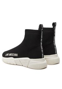 Love Moschino - LOVE MOSCHINO Sneakersy JA15343G1LIZ4000 Czarny. Kolor: czarny. Materiał: materiał