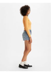 Levi's® Szorty jeansowe 501® 563270314 Niebieski Slim Fit. Kolor: niebieski. Materiał: jeans, bawełna #5