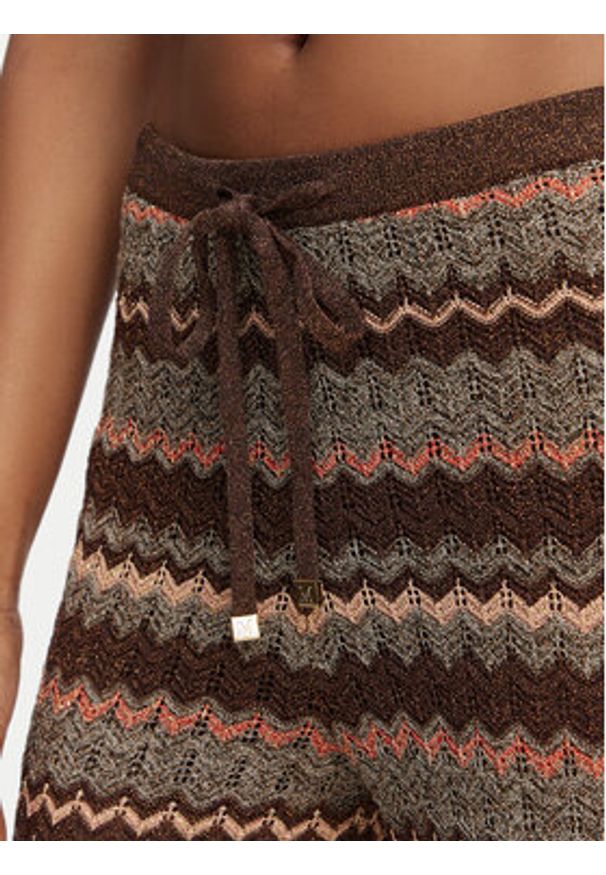 Marciano Guess Spodnie materiałowe G6GB13 Z0645 Brązowy Regular Fit. Kolor: brązowy. Materiał: wiskoza