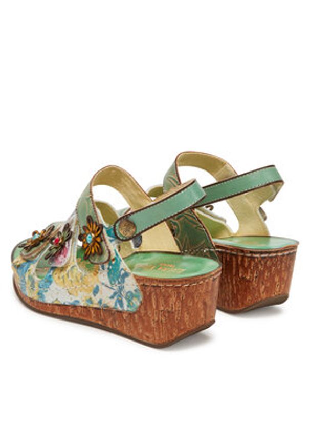 Laura Vita Sandały Dino 32 Kolorowy. Materiał: skóra. Wzór: kolorowy