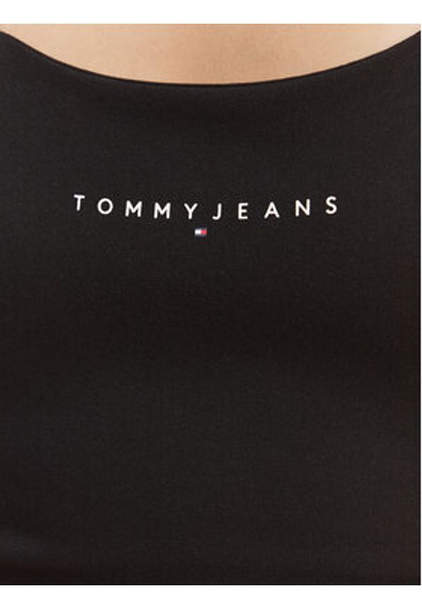 Tommy Jeans Sukienka codzienna Linear DW0DW22338 Czarny Slim Fit. Okazja: na co dzień. Kolor: czarny. Materiał: wiskoza. Typ sukienki: proste. Styl: casual