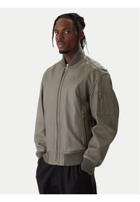 BOSS Kurtka skórzana Jakri 50552151 Szary Regular Fit. Kolor: szary. Materiał: skóra #1