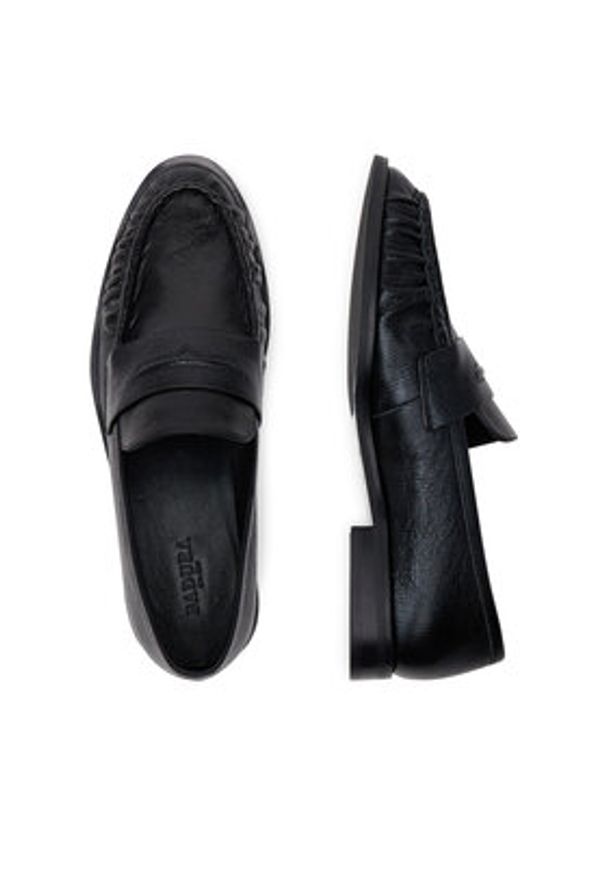 Badura Mokasyny LILAC-SLT152SK Czarny. Kolor: czarny. Materiał: skóra