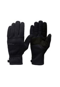 Rękawiczki polarowe Black Diamond Everyday Fleece Gloves pięciopalczaste. Kolor: czarny. Materiał: polar