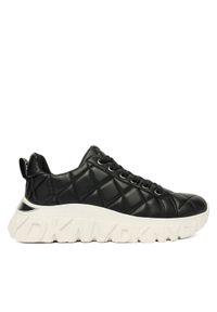 DKNY Sneakersy K4590226 Czarny. Kolor: czarny. Materiał: skóra