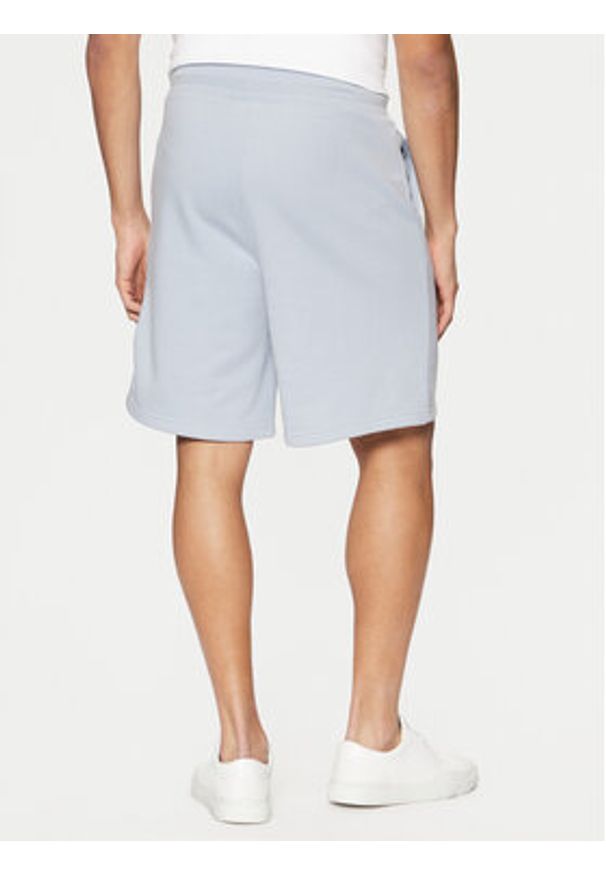 Calvin Klein Szorty sportowe Nano Logo K10K112689 Niebieski Regular Fit. Kolor: niebieski. Materiał: bawełna. Styl: sportowy