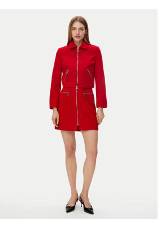 Morgan Marynarka 241-VADA Czerwony Straight Fit. Kolor: czerwony. Materiał: syntetyk