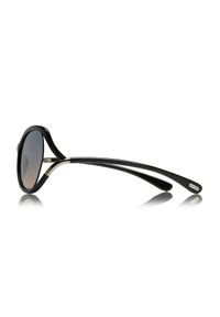 Tom Ford - TOM FORD - Czarne okulary przeciwsłoneczne Anouk. Kolor: czarny. Materiał: materiał. Wzór: geometria #7