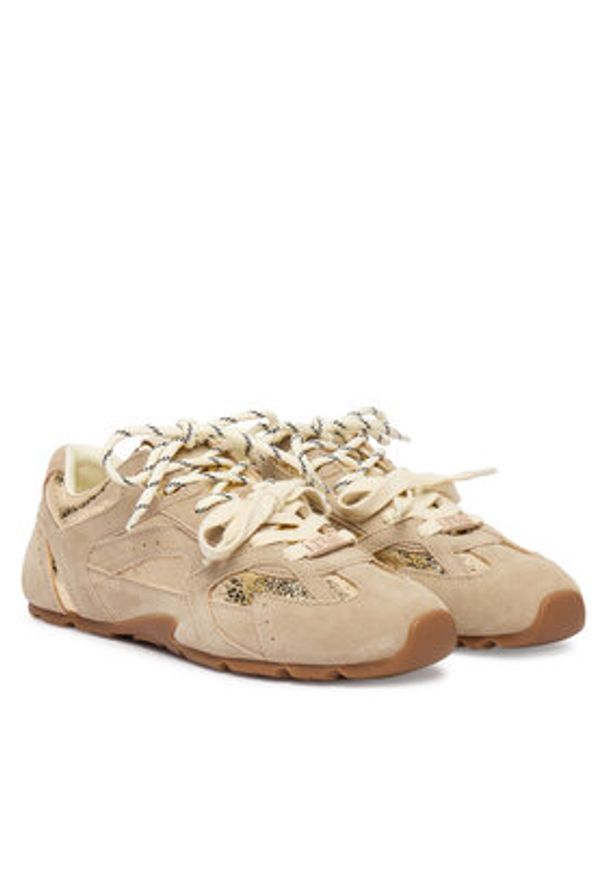 Steve Madden Sneakersy Asiel 11005159 Złoty. Kolor: złoty. Materiał: skóra