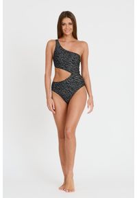 Karl Lagerfeld - KARL LAGERFELD Oliwkowy damski jednoczęściowy strój kąpielowy Karl Dna One, Rozmiar L. Kolor: zielony #2