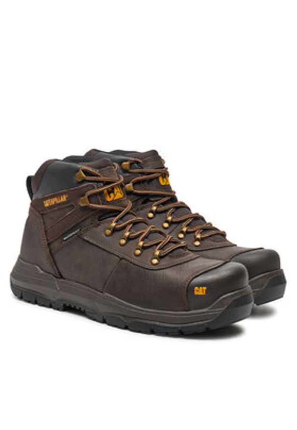 CAT Footwear Trapery Pneumatic 2.0 St S3 Wr Hro Src P725694 Brązowy. Kolor: brązowy. Materiał: skóra