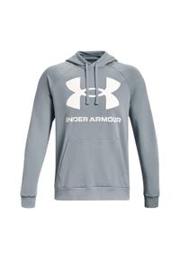 Bluza fitness męska Under Armour Rival Fleece Big Logo HD. Typ kołnierza: kaptur. Kolor: szary. Sport: fitness