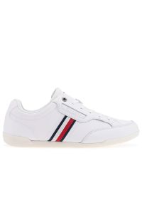 TOMMY HILFIGER - Buty Tommy Hilfiger Classic LO Cupsole Leather FM0FM04277-YBR - białe. Okazja: na co dzień. Kolor: biały. Materiał: poliester, kauczuk, materiał, nylon, guma, skóra. Szerokość cholewki: normalna #1