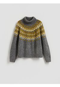 Reserved - Sweter z domieszką wełny - wielobarwny. Materiał: wełna #1