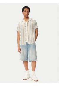 RVCA Koszula Exotica 23A041504 Kremowy Regular Fit. Kolor: kremowy. Materiał: len #5
