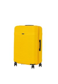 Ochnik - Komplet walizek na kółkach 19'/24'/28'. Kolor: żółty. Materiał: materiał, poliester, guma, kauczuk #4