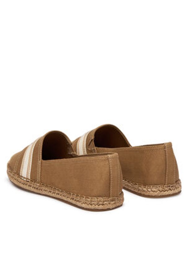TOMMY HILFIGER - Tommy Hilfiger Espadryle Hilfiger Webbing Espadrille FW0FW09334 Brązowy. Kolor: brązowy. Materiał: materiał