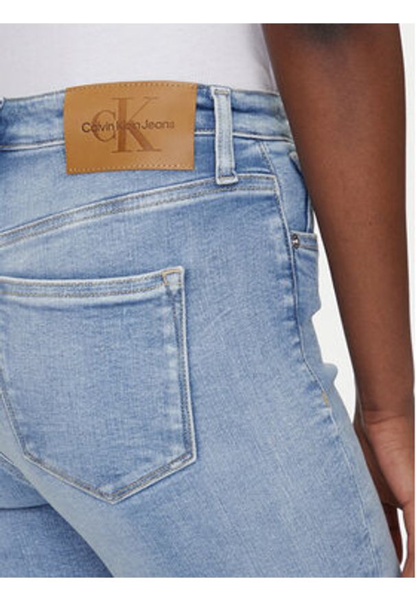 Calvin Klein Jeans Jeansy J20J225141 Niebieski Skinny Fit. Kolor: niebieski