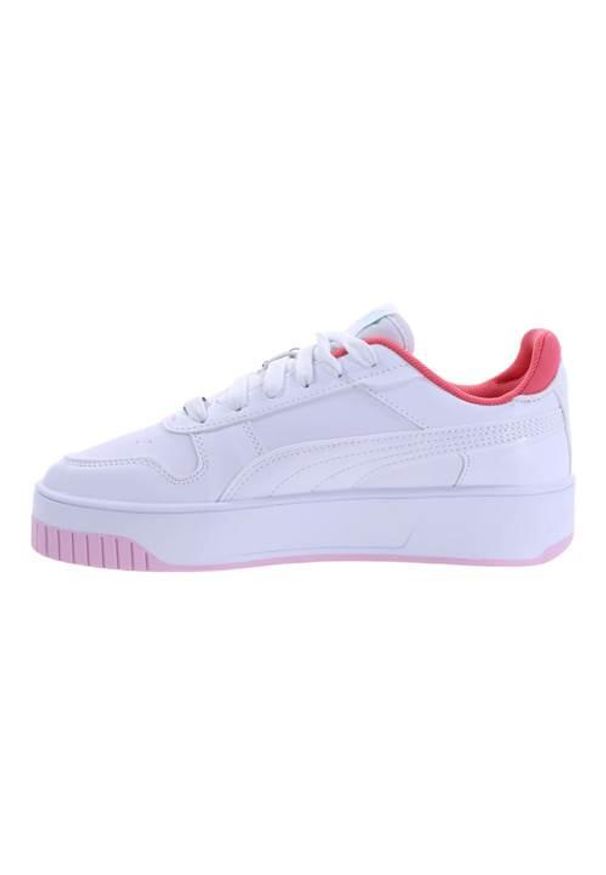 Buty do chodzenia damskie Puma Carina Street Charms. Kolor: biały. Materiał: syntetyk, materiał. Szerokość cholewki: normalna. Sport: turystyka piesza