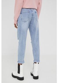 Answear Lab jeansy damskie medium waist. Kolor: niebieski. Styl: wakacyjny