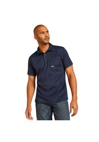 Polo Ariat Rebar. Okazja: na co dzień. Typ kołnierza: polo. Kolor: niebieski. Styl: casual #1