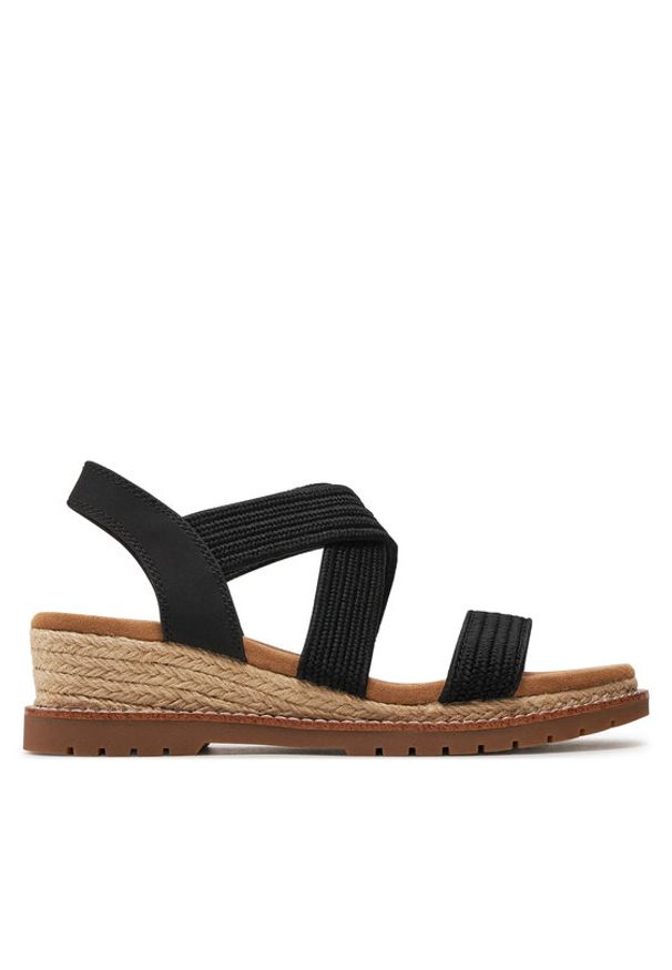 skechers - Skechers Espadryle 114688/BLK Czarny. Kolor: czarny. Materiał: materiał