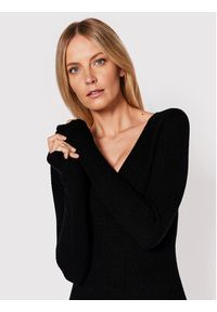 Trussardi Jeans - Trussardi Sukienka dzianinowa 56D00625 Czarny Regular Fit. Kolor: czarny. Materiał: wełna, dzianina, wiskoza #3