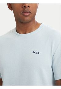 BOSS T-Shirt Waffle 50535891 Niebieski jasny Regular Fit. Kolor: niebieski. Materiał: bawełna #2