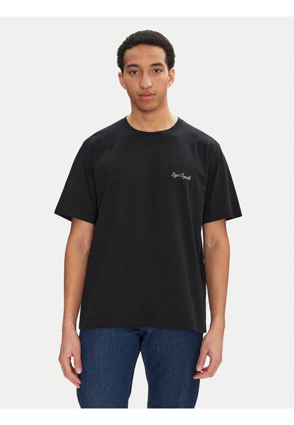 Jack & Jones - Jack&Jones T-Shirt Islington 12273015 Czarny Loose Fit. Kolor: czarny. Materiał: bawełna