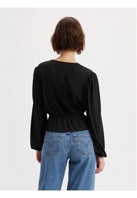 Levi's® Bluzka Lisa A6861-0000 Czarny Standard Fit. Kolor: czarny. Materiał: syntetyk