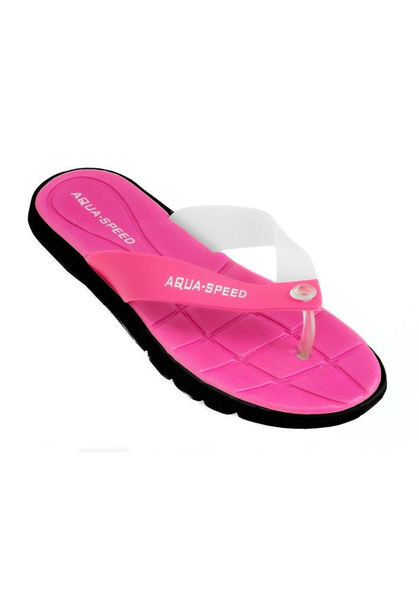 Japonki basenowe damskie Aqua Speed Bali. Kolor: czarny, różowy, wielokolorowy. Styl: sportowy