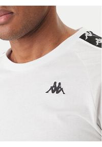 Kappa T-Shirt 303UV10 Biały Slim Fit. Kolor: biały. Materiał: bawełna #2