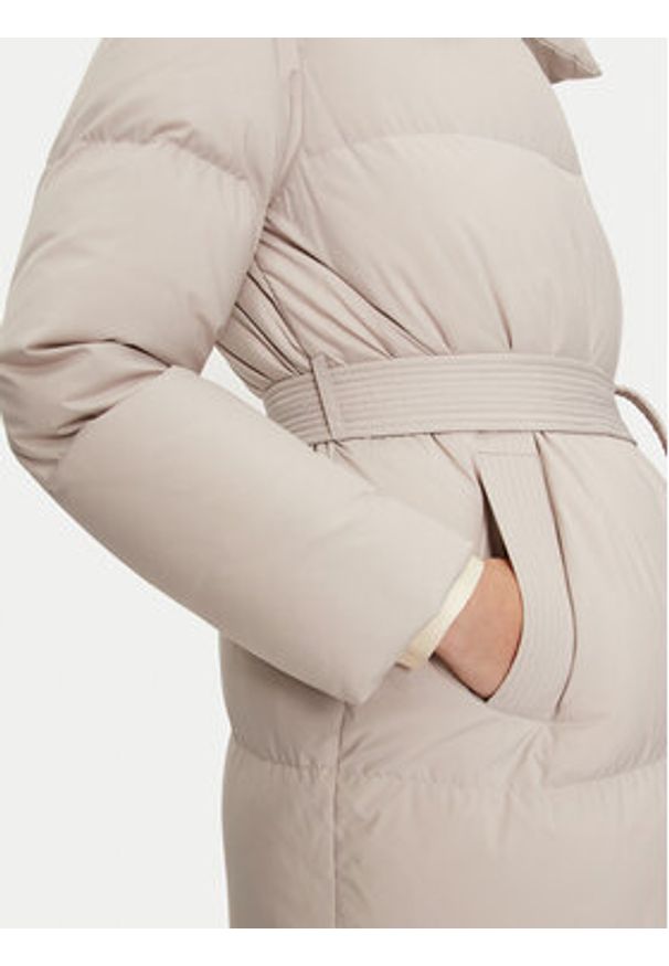 Hetrego - Hetregó Kurtka puchowa Valery 8N691 Beżowy Loose Fit. Kolor: beżowy. Materiał: syntetyk