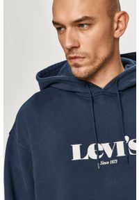 Levi's® - Levi's - Bluza bawełniana. Okazja: na spotkanie biznesowe. Kolor: niebieski. Materiał: bawełna. Styl: biznesowy