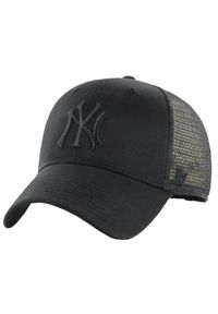 47 Brand - Czapka z daszkiem dla dorosłych MLB New York Yankees Branson Cap. Kolor: czarny. Materiał: poliester, bawełna