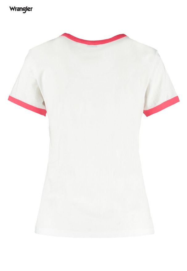 Wrangler - WRANGLER RINGER TEE DAMSKI T-SHIRT PARADISE PINK W7N0EVXLD 112131955