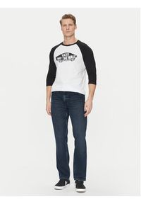 Vans Longsleeve Raglan Athletic VN000XXMYB21 Biały Slim Fit. Kolor: biały. Materiał: bawełna. Długość rękawa: długi rękaw #6