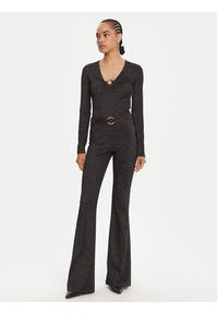 Just Cavalli Bluzka 79PAH638 J0251 Czarny Slim Fit. Kolor: czarny. Materiał: syntetyk #4