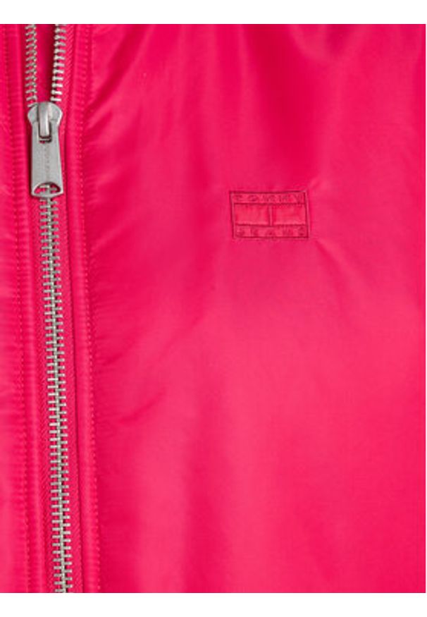 Tommy Jeans Kurtka bomber Tonal DW0DW16563 Różowy Oversize. Kolor: różowy. Materiał: syntetyk